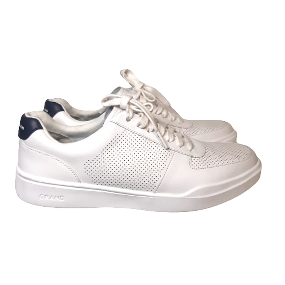 Cole Haan Grand Crosscourt Leather Sneakers White Breathable - Picture 6 of 12